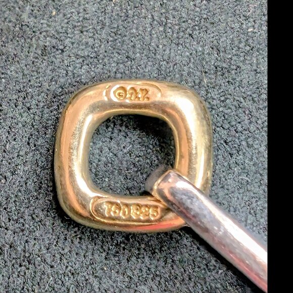 David Yurman Figaro Sterling Silver Chain Bracelet with 18k Y Gold Toggle Clasp - Picture 2 of 6